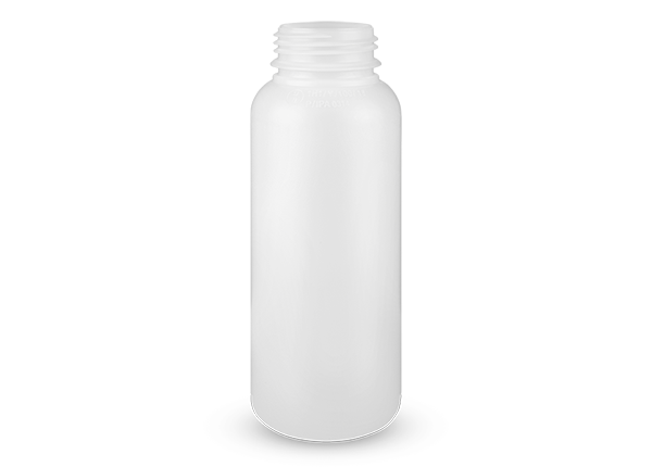 Frasco 500ml em PEAD ou COEX, boca 42mm na cor Natural